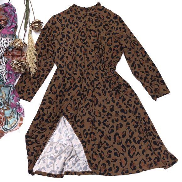 Susan Graver Lepoard Print 2XP Dress - Picture 1 of 10